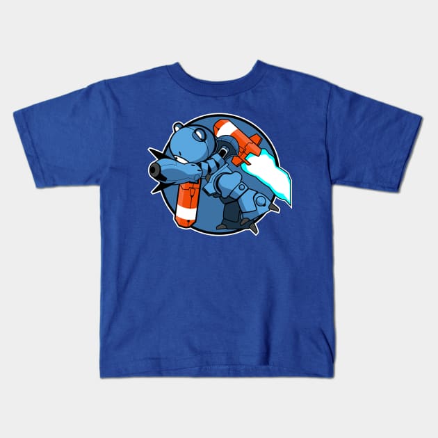 Gundam War in the Pocket Bear Kids T-Shirt by Spikeani